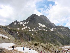 descente dans les névés