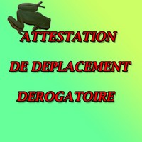 Nouvelle attestation dérogatoire et   notes d’humour de confinées