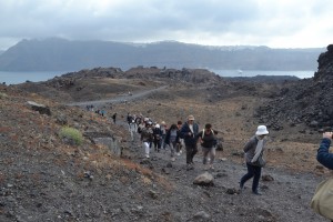 Îlot volcanique Santorin 