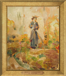 Jeune femme se promenant 1909  