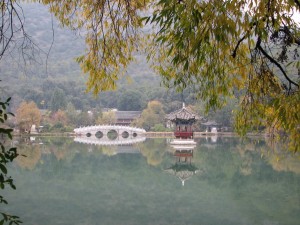 Etang du Dragon Noir Lijiang Chine du sud     