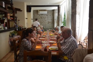 a table           